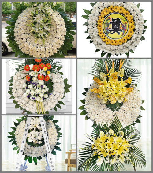 浙江省湖州安吉县杭垓镇花圈速递